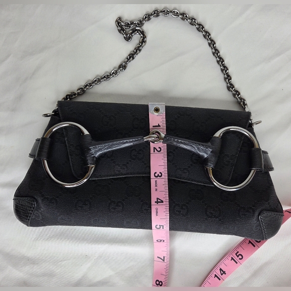 Gucci Horsebit Chain cloth handbag - Picture 13 of 13